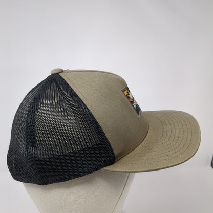 VA RVCA Snapback Trucker Hat Brown Boys One Size Mesh Back Colorblock