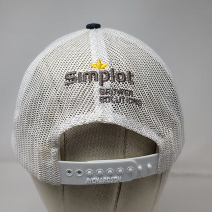 Richardson Trucker Hat Blue White One Size Innvictis Simplot Solutions Snapback
