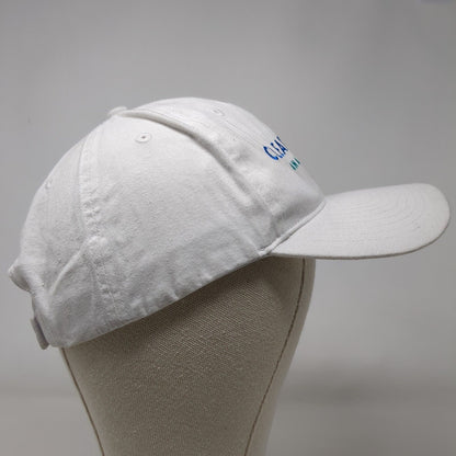 Clearwater Analytics Strapback Hat White One Size Embroidered 6 Panel