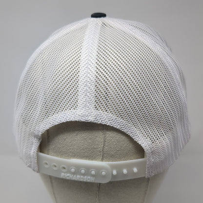 Katmai Snapback Trucker Hat Black One Size Adjustable Mesh Back Richardson