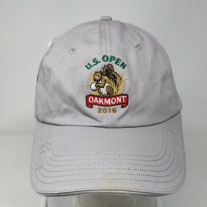 US Open 2016 Oakmont Squirrel Slideback Hat Gray One Size USGA Member