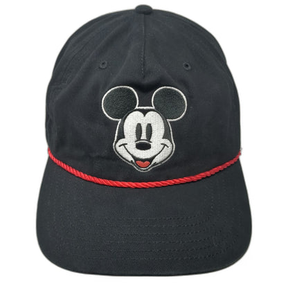Bioworld 5 Panel Black One Size Mickey Mouse Red Rope Snapback Disney Hat