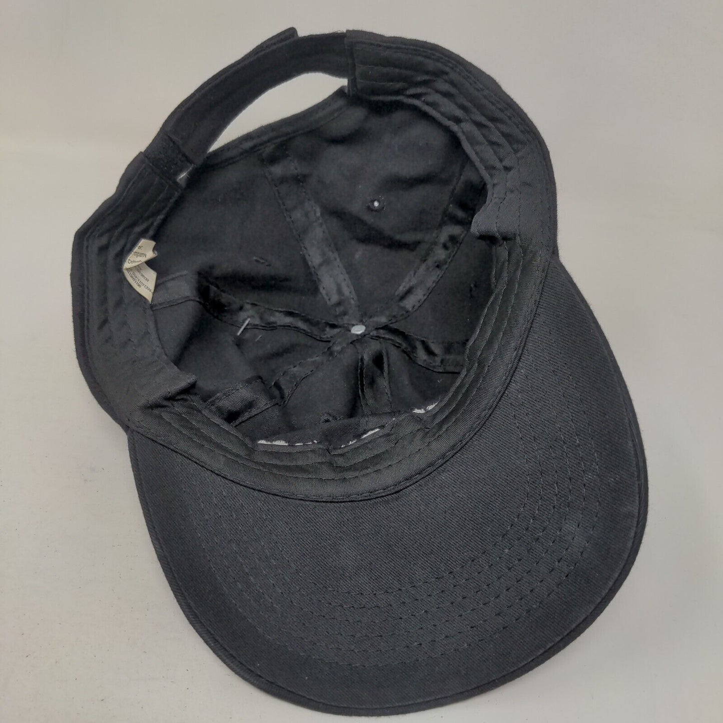 Starbucks Strapback Hat Black OS Adjustable Embroidered Vented Holes 6 Panel