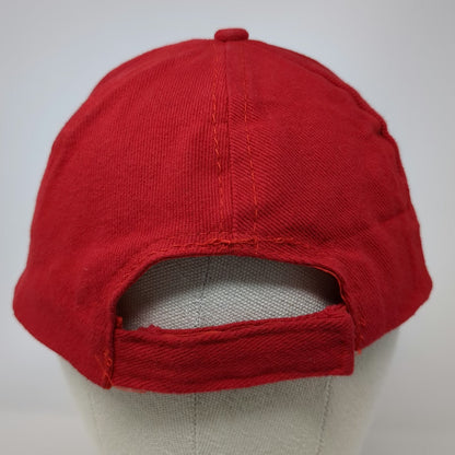 PNM Logo 5 Panel Red Yellow Black One Size Strapback Adjustable Cotton Twill Hat