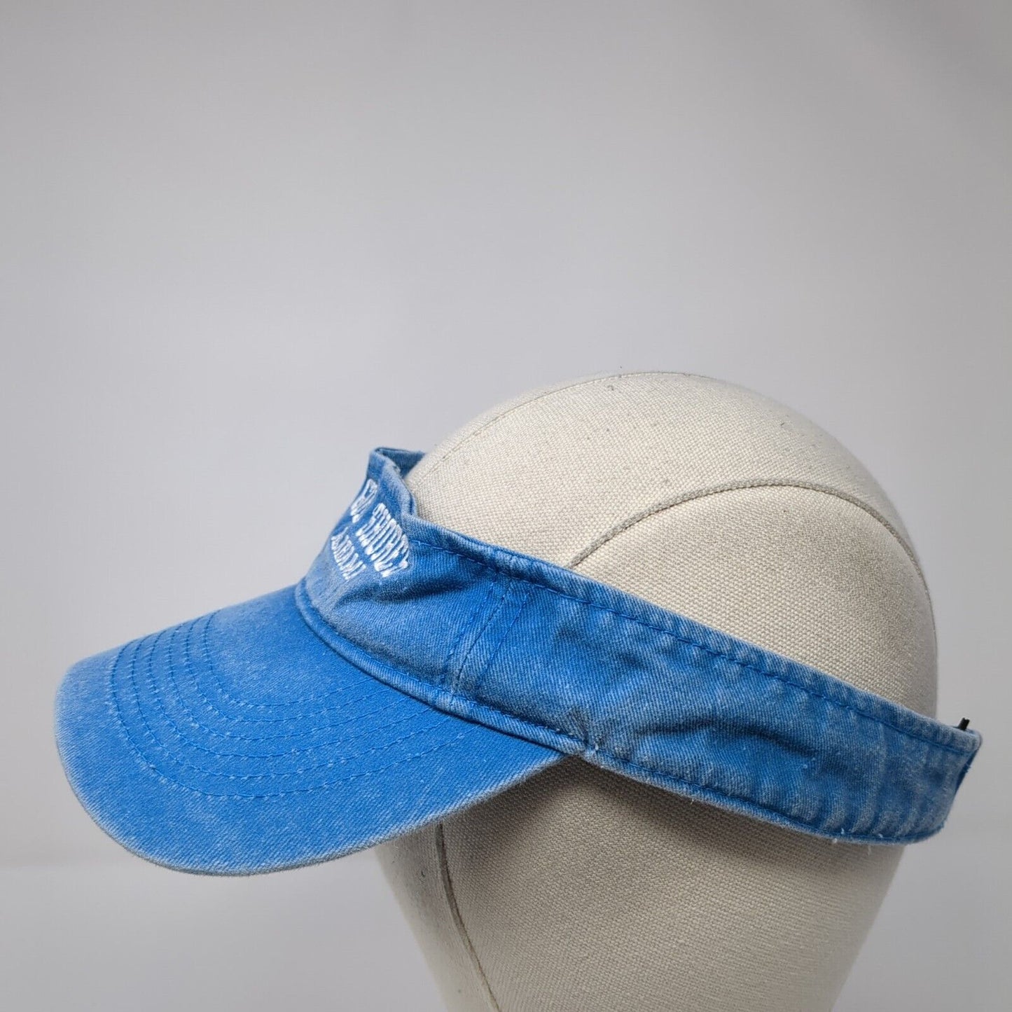 Gulf Shores Alabama Strapback Sun Visor Hat Blue One Size Adjustable Kaufman