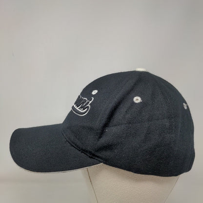 Missouri Strapback Hat Black OSFA Adjustable Embroidered Vented Holes 6 Panel