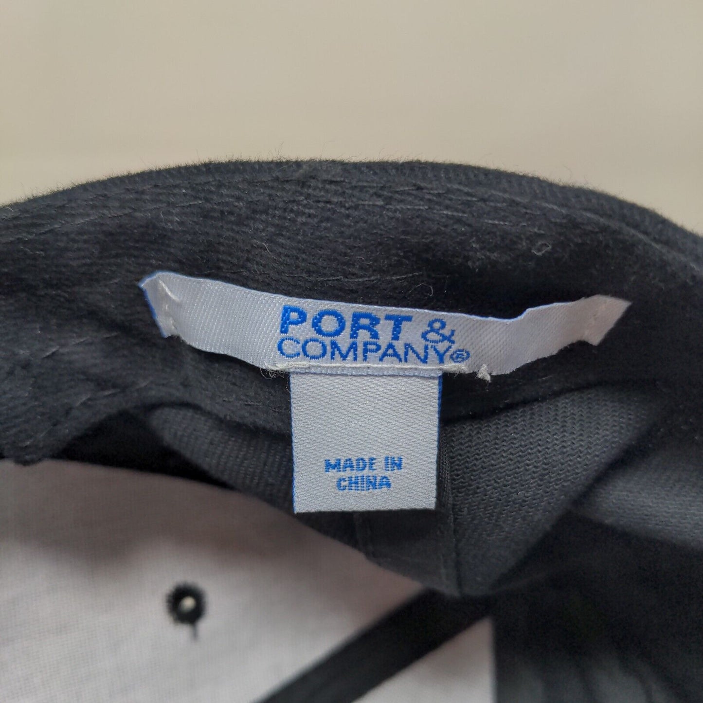 Port & Company Men's Slideback Hat Black Embroidered Kymera Lion Logo