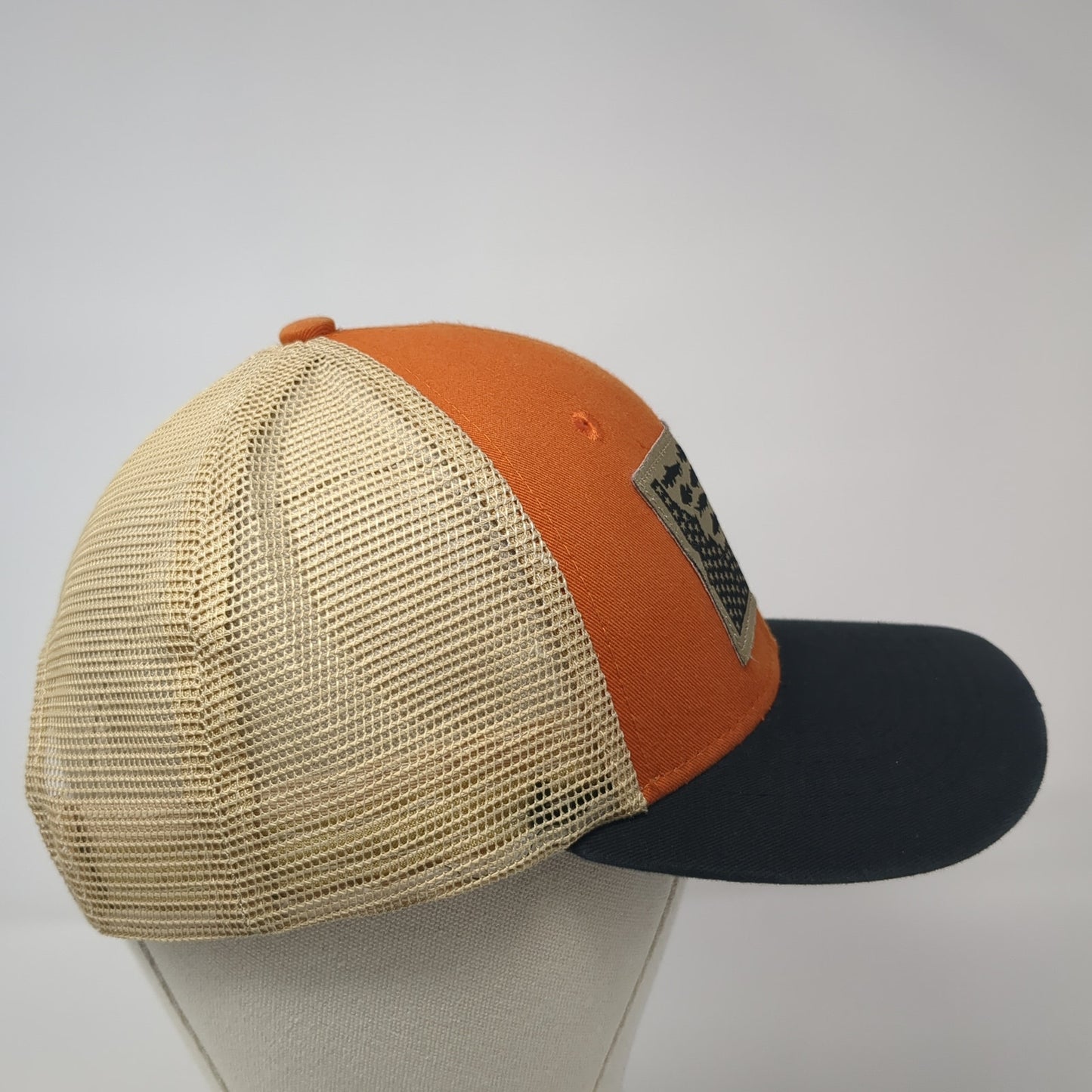 Idaho Fish Flag Patch Snapback Trucker Hat Multi One Size Mesh Back