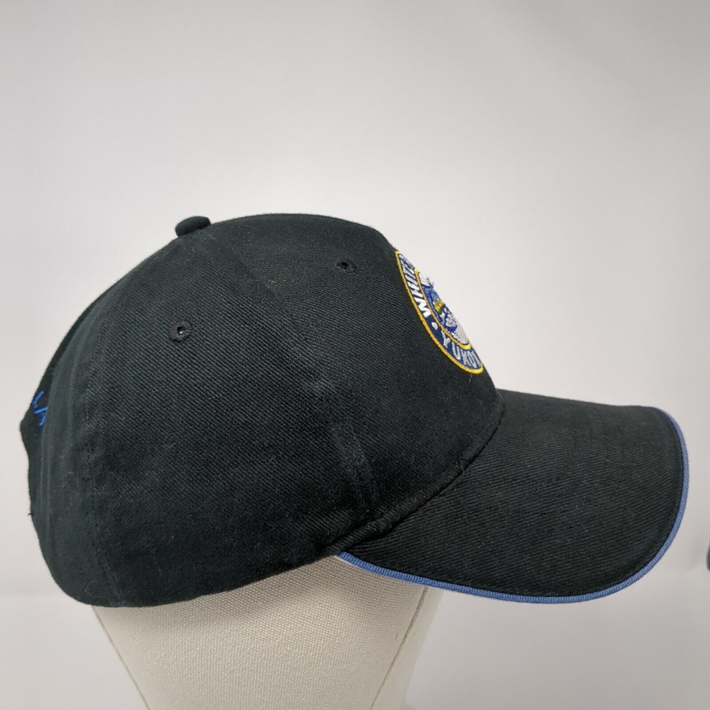 White Pass & Yukon Route Strapback Hat Black One Size Skagway Alaska