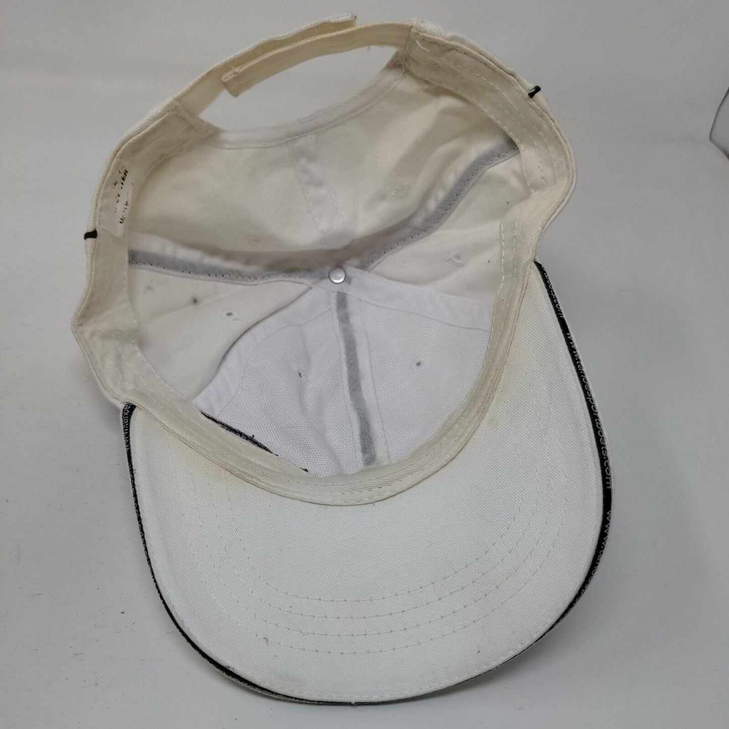 Tahoe Strapback Hat White One Size Embroidered Adjustable 6 Panel