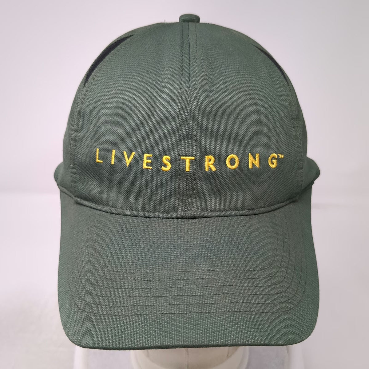 Nike LIVESTRONG Baseball Cap Green XL Yellow Swoosh Logo Fitted Hat