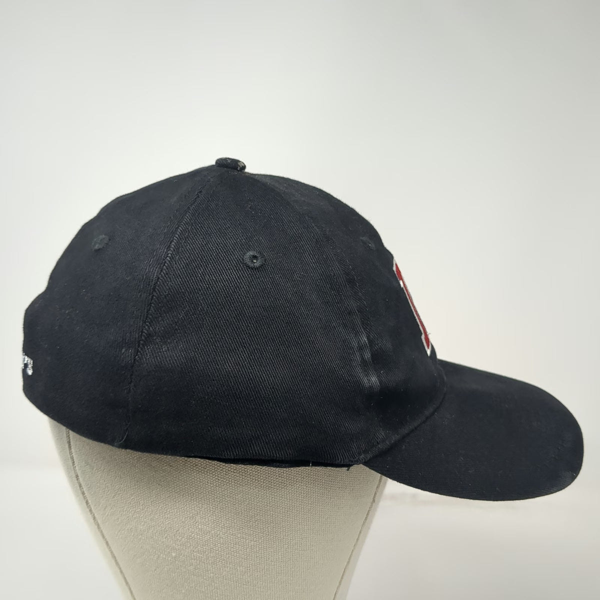Jimmy John's Baseball Cap Black XL Red White Embroidered Fitted Cotton Hat