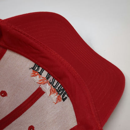 Nissin Cap Red One Size Snapback Hat 777 Blazing Fremont Las Vegas Casino Logo