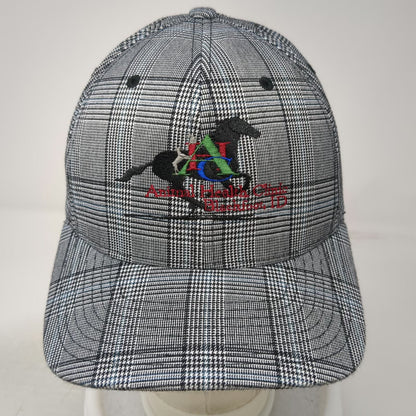 Flexfit Baseball Cap Gray XL Plaid Animal Health Clinic Blackfoot ID Hat Horse