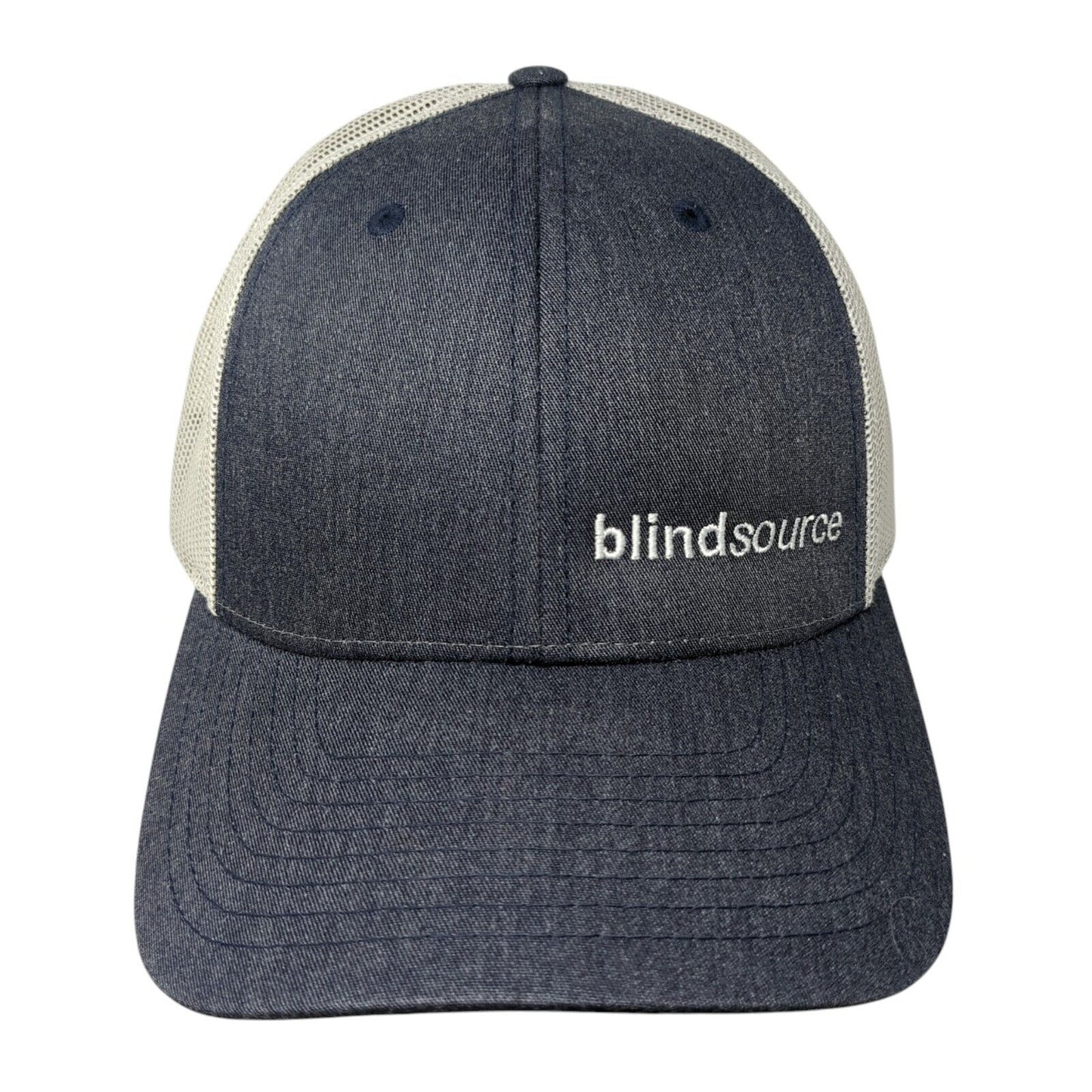Blindsource Snapback Mesh Back Trucker Hat Blue M/L Richardson 6 Panel