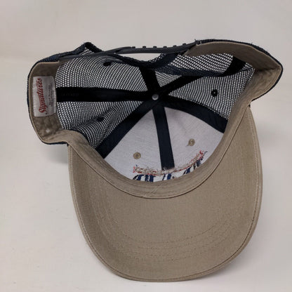 World's Greatest Dad Snapback Trucker Hat Multicolor OSFM Mesh Back Signatures