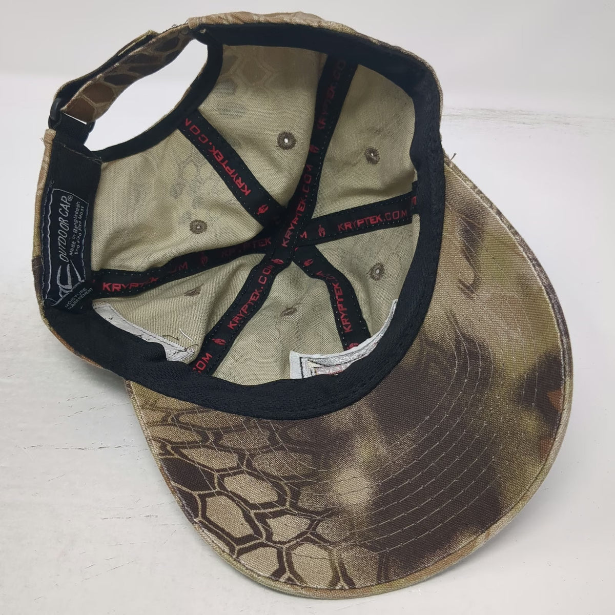 Outdoor Cap Baseball Brown One Size Kryptek Camo Rush Truck Centers USA Flag Hat