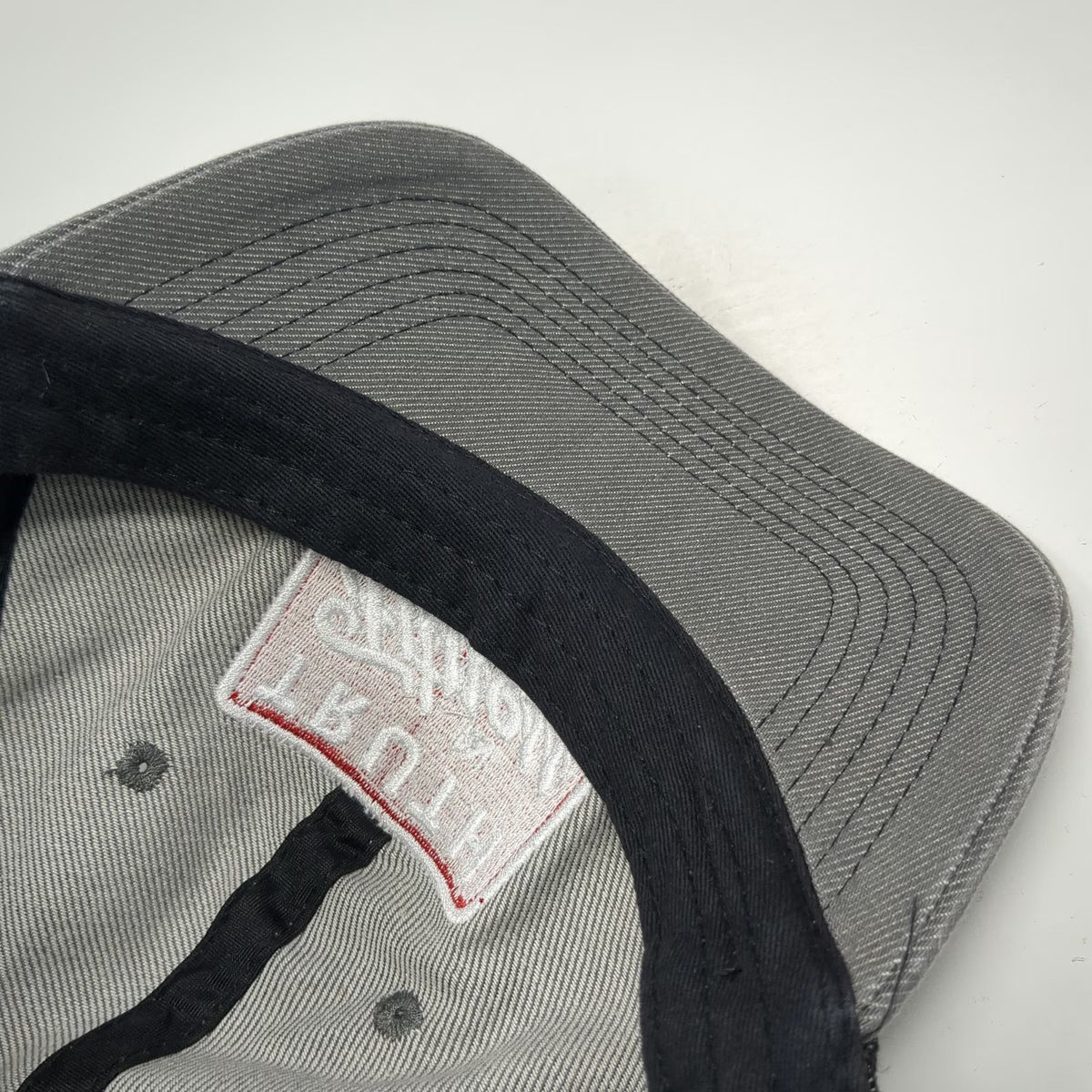 Brand Gray Trucker Hat One Size Black Red Truth In Fitness Patch Mesh