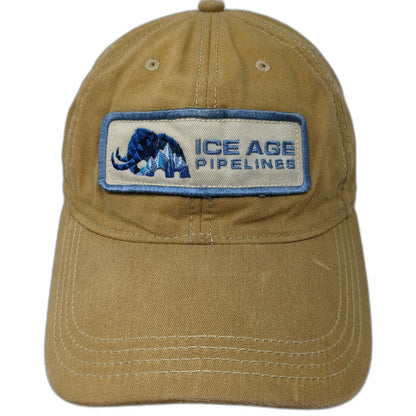 Legacy Baseball Cap Brown Blue White One Size Ice Age Pipelines Cotton Patch Hat