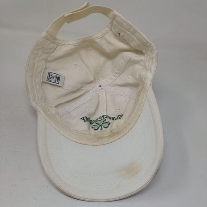 St. Patricks Day 2004 Strapback Hat Cream S-M Adjustable Embroidered Old Navy