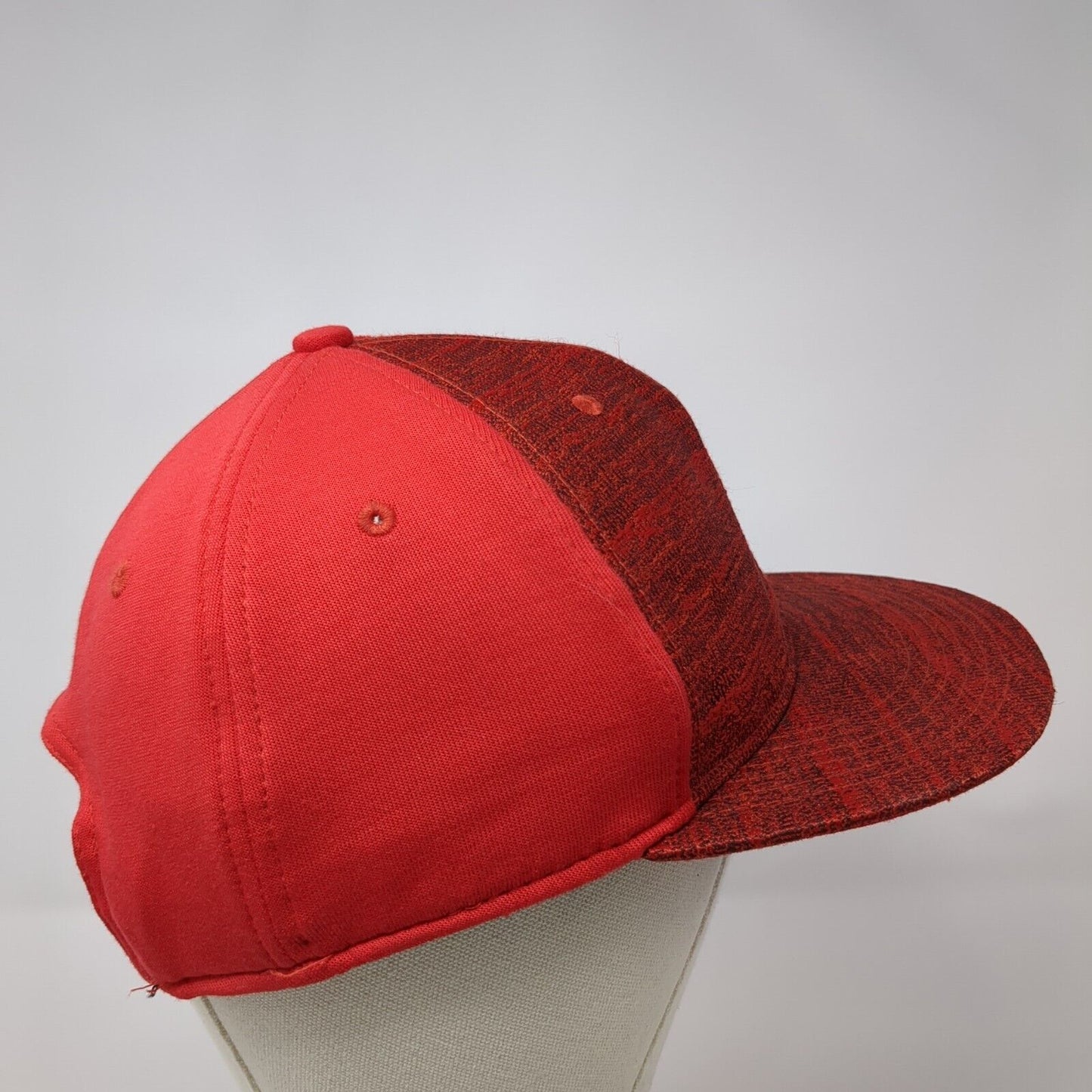 Nike True Snapback Hat Red One Size Adjustable Swoosh Vent Holes