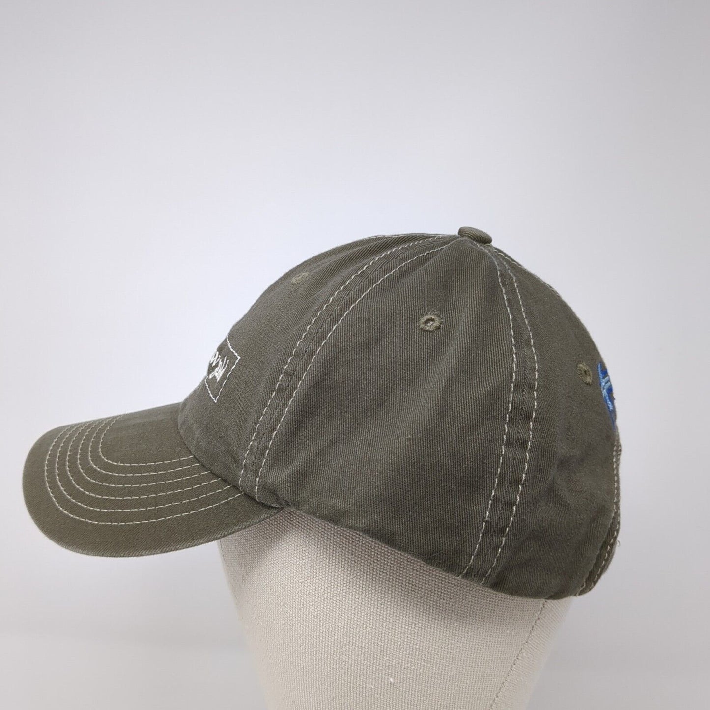 Camp Rainbow Gold St. Luke's Wood River Slideback Hat Brown OS Adjustable Cotton