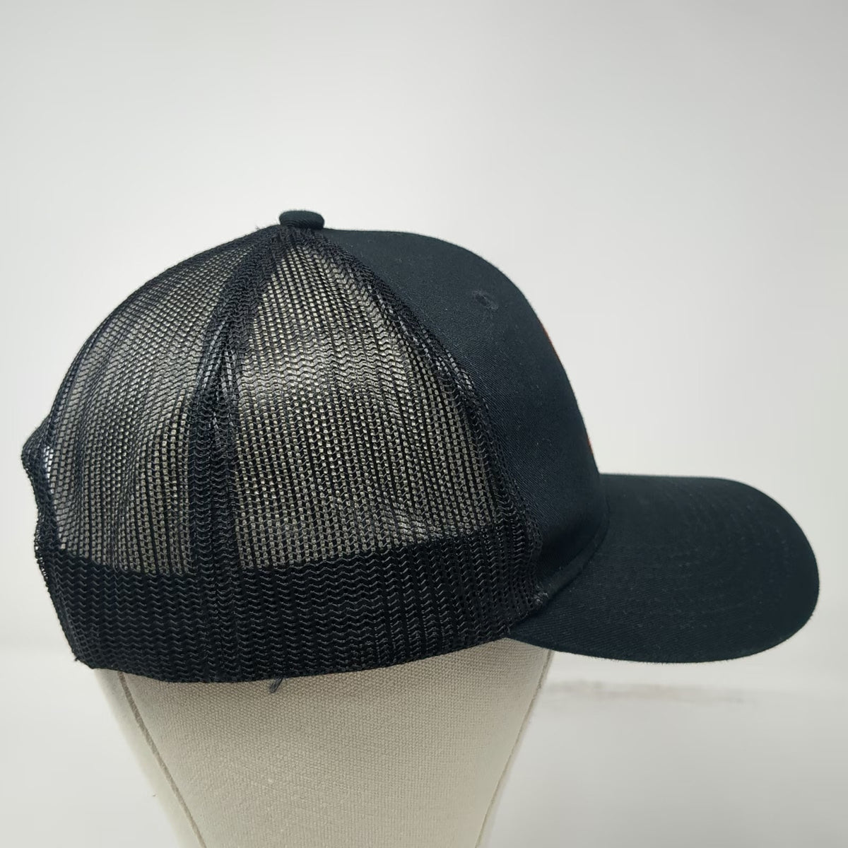 Port Authority Trucker Hat Black One Size SSPT Agents P Logo Snapback Mesh Hat