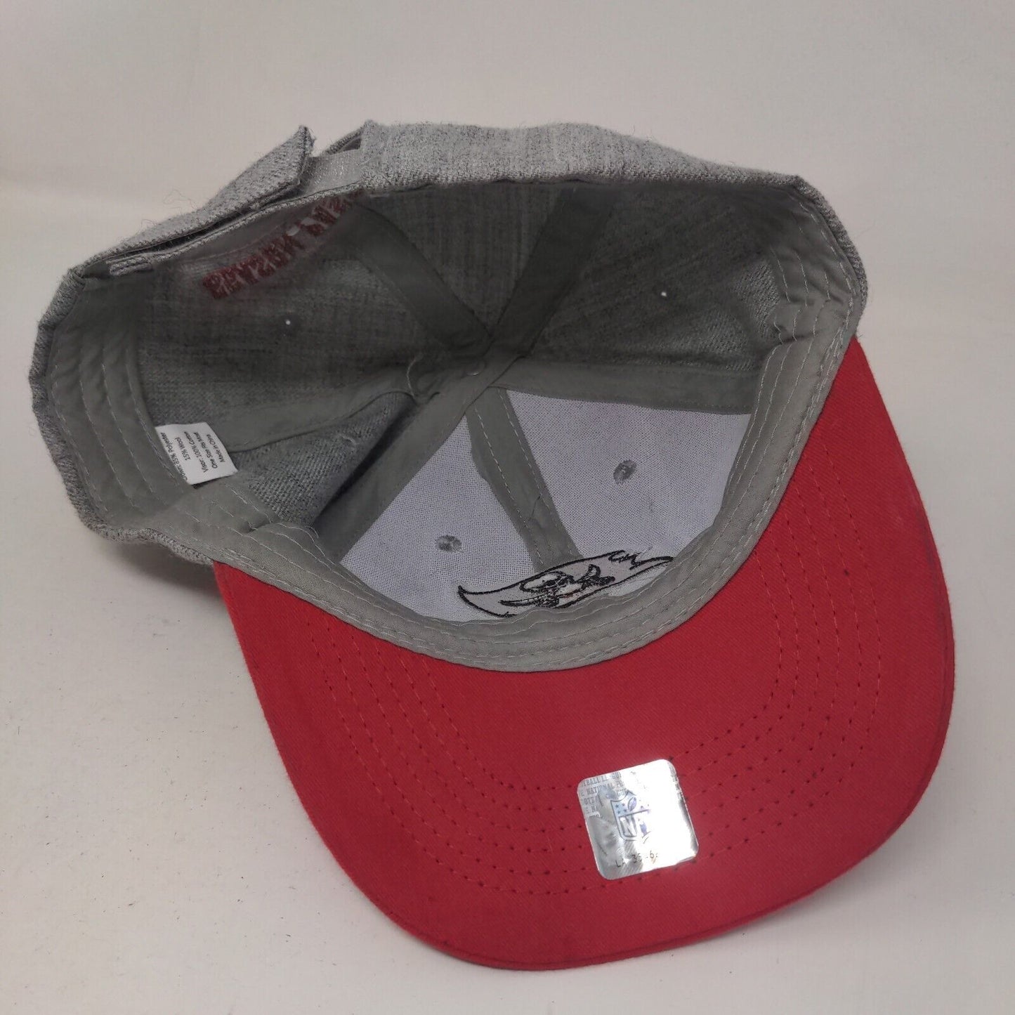 NFL Men's Strapback Hat Gray OSFM Embroidered Tampa Bay Buccaneers Season Pass