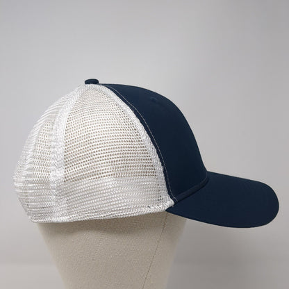 Full Value Pork Snapback Trucker Hat Blue OS Adjustable Mesh Back Paramount