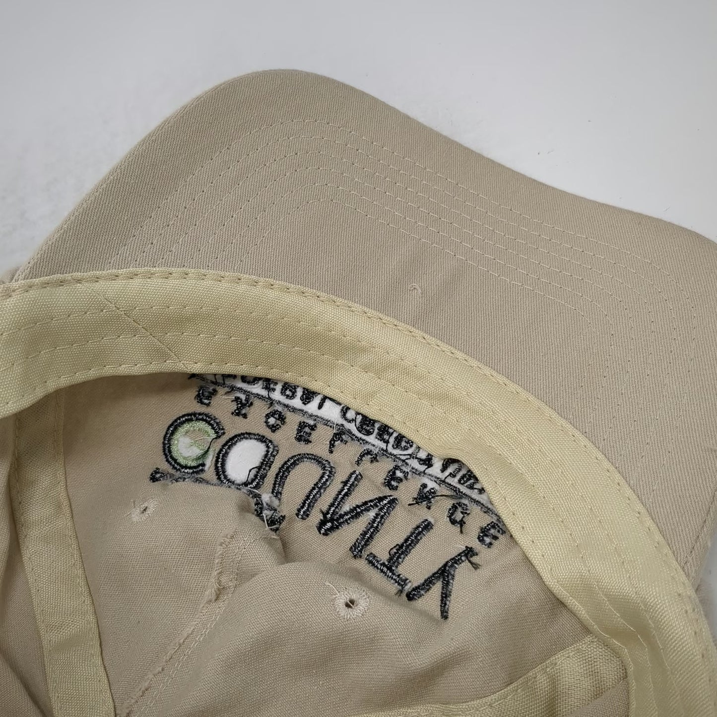 Hit 5 Panel Beige One Size Hat Federal Credit Union Embroidered Strapback