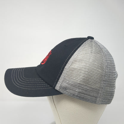 9R Slideback Trucker Hat Black One Size Mesh Back Colorblock Sportsman