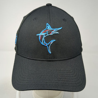 New Era Miami Marlins MLB Baseball Cap Black L 39THIRTY Stretch Fit Fitted Hat