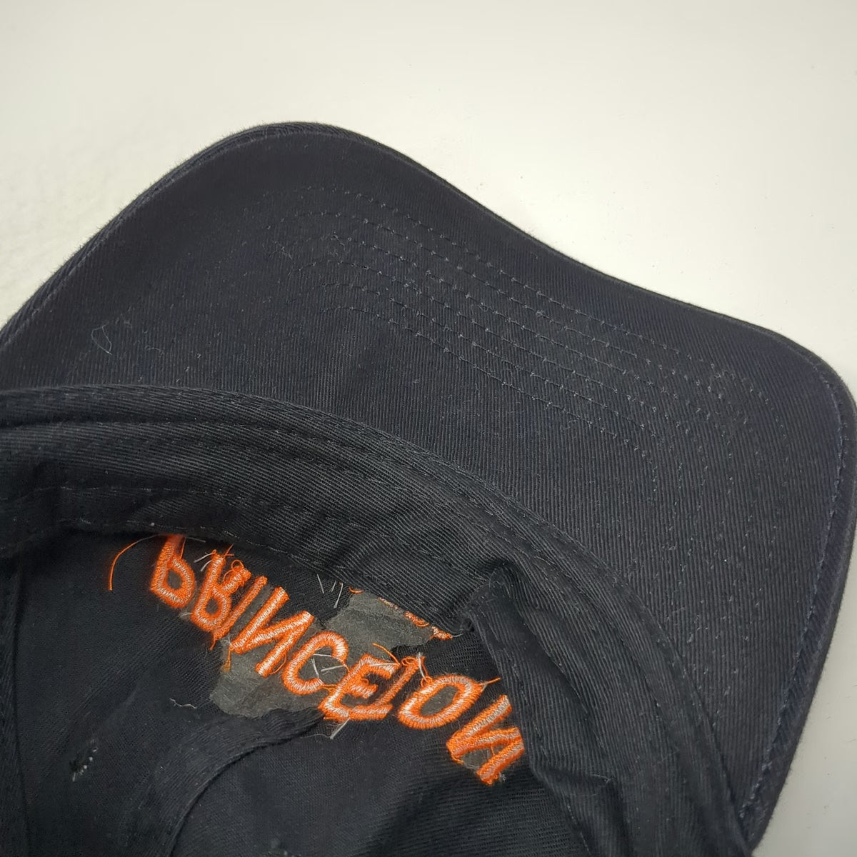 Princeton Tigers NCAA Legacy Cap Black Orange One Size Adjustable Slideback Brim
