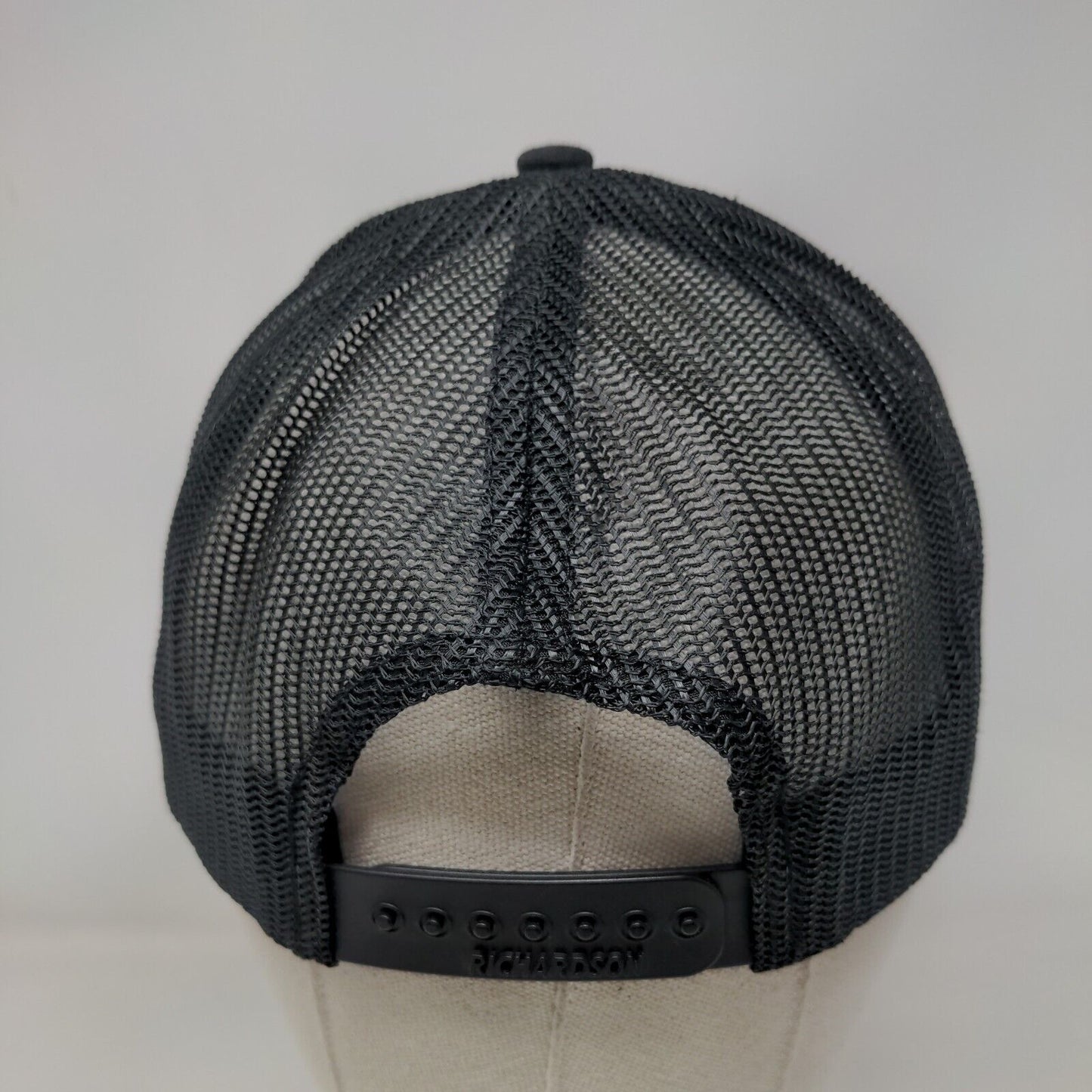 VisionTek Patch Snapback Mesh Back Trucker Hat Black Adjustable