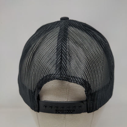 VisionTek Patch Snapback Mesh Back Trucker Hat Black Adjustable