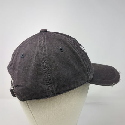 Express Baseball Cap Gray One Size Game Day Distressed Frayed Bill Cotton Hat