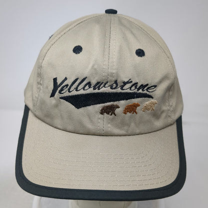 Kati Baseball Cap Beige Yellowstone National Park Bear Embroidery Hat Vintage