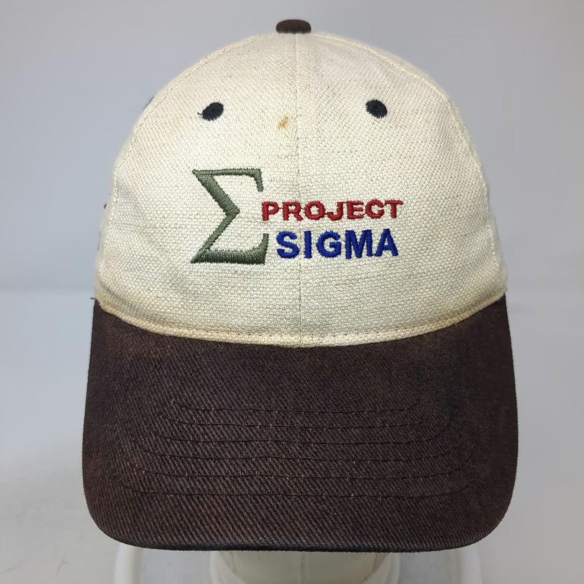 ASARCO Mincom Project Sigma Baseball Cap Beige One Size Slideback Strapback Hat