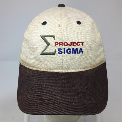 ASARCO Mincom Project Sigma Baseball Cap Beige One Size Slideback Strapback Hat