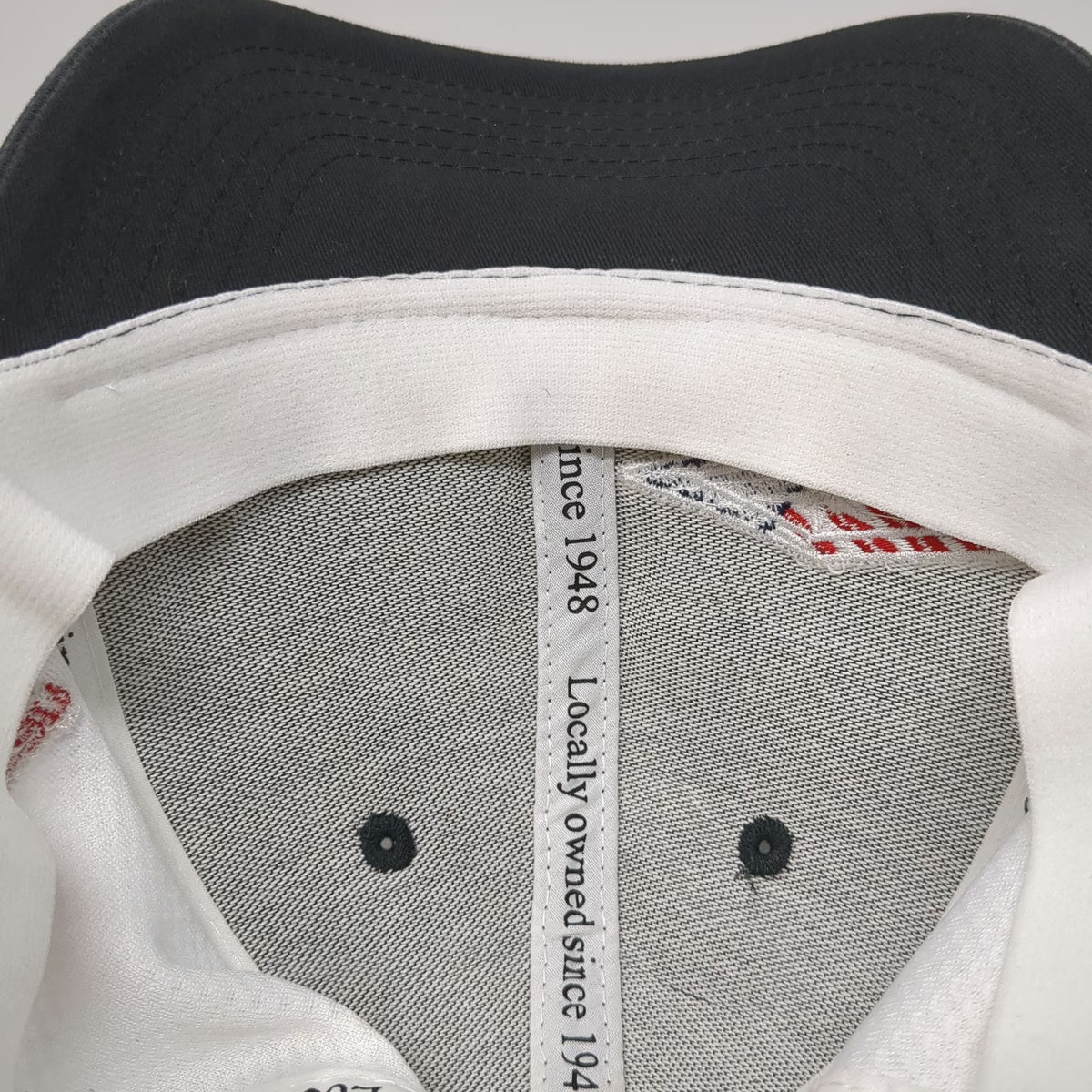 CBC Baseball Cap Gray M American Owned PRM Logo Honeycomb Mesh Stretch Fit Hat