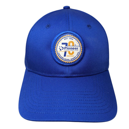 Pioneer Federal Credit Union Snapback Hat Blue One Size Adjustable