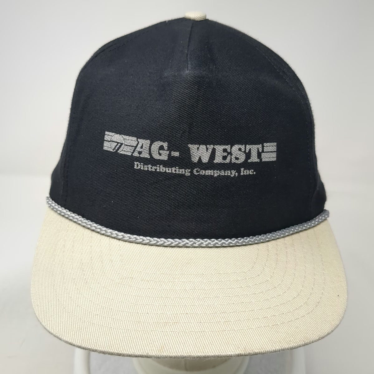 Mohr's 5 Panel Black One Size AG-WEST Distributing Company Rope Snapback Hat