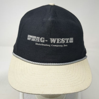 Mohr's 5 Panel Black One Size AG-WEST Distributing Company Rope Snapback Hat