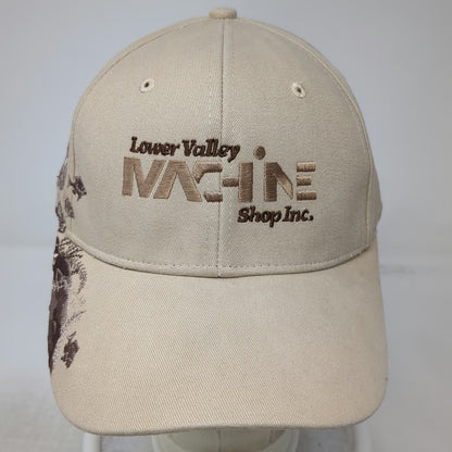Dri Duck Baseball Cap Beige One Size Fish Embroidery Machine Shop Cotton Hat