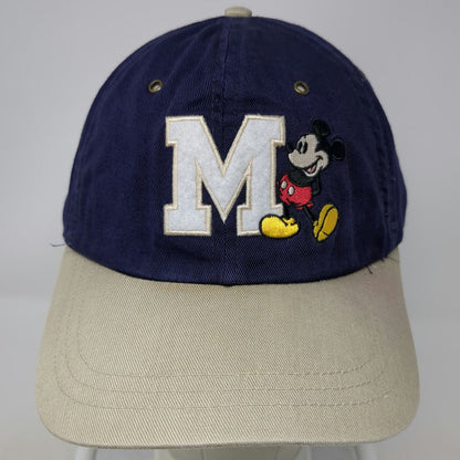 Disney Mickey Mouse Walt Disney World M Letter Baseball Cap Blue One Size Hat