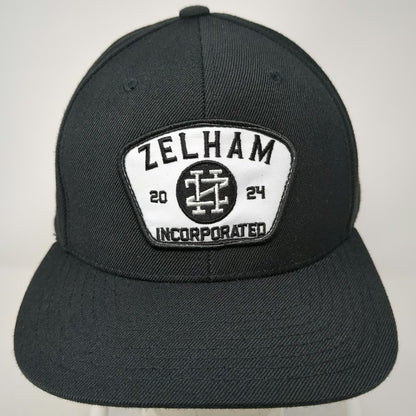Yupoong Snapback Black One Size Hat Zelham Incorporated Patch Green Under Visor