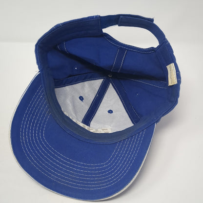 Fastenal Strapback Baseball Cap Blue One Size Adjustable Embroidered 6 Panel
