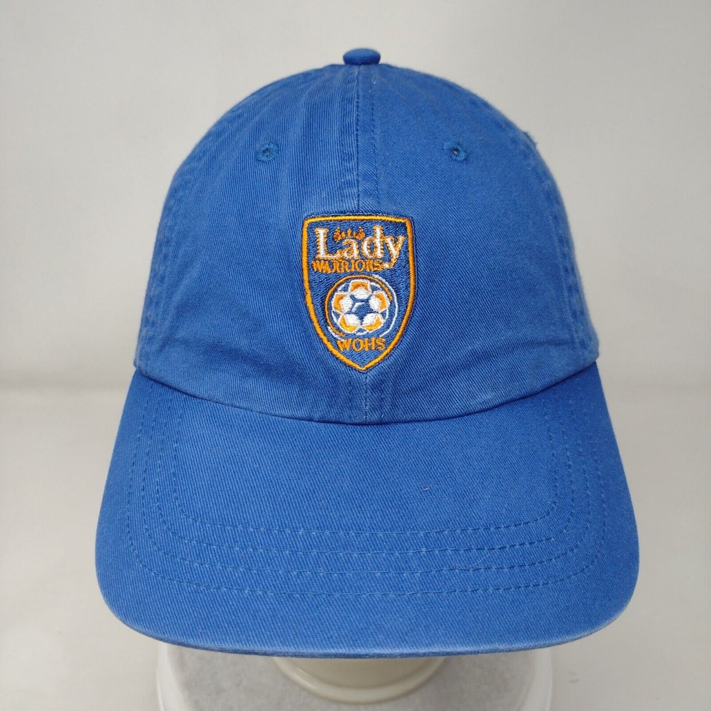 Ultra Club Strapback Hat WOHS Lady Warriors Blue Embroidered Logo
