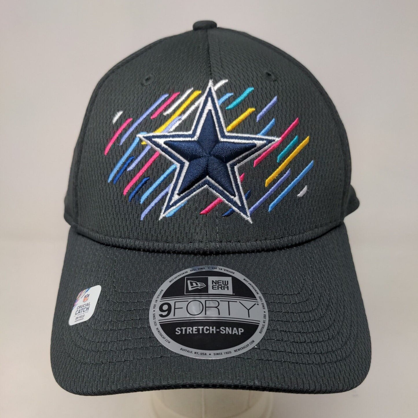 New Era Men's Snapback Hat Gray Size OSFM Embroidered Dallas Cowboys Logo