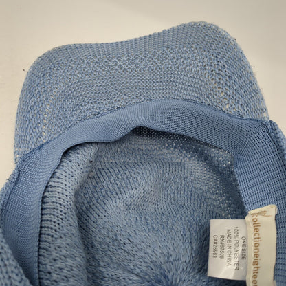 Collection Eighteen Strapback Hat Blue One Size Adjustable Solid Blank